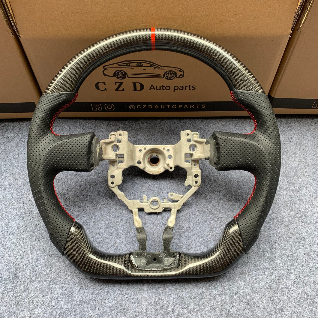 czd auto parts carbon fiber steering wheel for Toyota 86 2012-2016 with red stripe