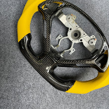 Load image into Gallery viewer, czd auto parts carbon fiber steering wheel for Infiniti Q40 Q60 2014-2015 with yellow perforated leather
