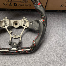 Load image into Gallery viewer, CZD auto parts for Subaru WRX STI  2015-2020 carbon fiber steering wheel with forged carbon fiber with red flakes