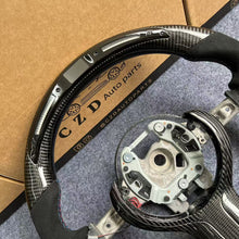 Load image into Gallery viewer, CZD auto parts for  BMW M2 F87 M3 F80 M4 F82 F83 M5 F10 M6 F06 F12 F13 X5 M F85 X6 M F86 carbon fiber steering wheel with alcantara leather side &amp; LED