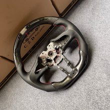 Load image into Gallery viewer, czd auto parts carbon fiber steering wheel for Infiniti Q60 2016-2018 with black perforated leather