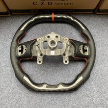 Load image into Gallery viewer, CZD auto parts JEEP WRANGLER JL GLADIATOR 2018+ carbon fiber steering wheel with flat top