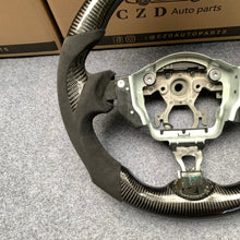 Load image into Gallery viewer, CZD autoparts for  Nissan 7th gen Maxima 2009-2014 carbon fiber steering wheel with alcamtara leather side