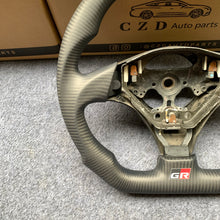 Load image into Gallery viewer, czd auto parts carbon fiber steering wheel for 1998 Toyota Rav 4 with matte black leather