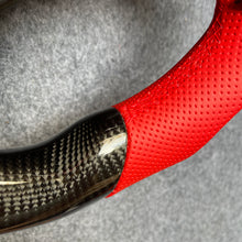 Load image into Gallery viewer, CZD auto parts for Dodge (SRT) Challenger 2015-2021 carbon fiber steering wheel with red perforated leather side