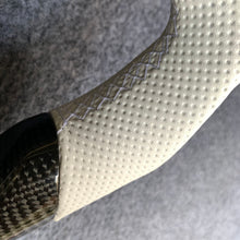 Load image into Gallery viewer, CZD auto parts for Lexus IS250 /300 /350 2006-2013 carbon fiber steering wheel with white perforated leather side
