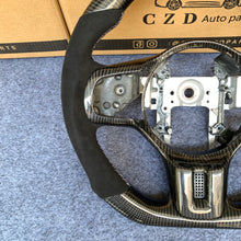 Load image into Gallery viewer, CZD auto parts for  Mitsubishi Lancer Evolution Evo 10 carbon fiber steering wheel with black alcantara leather side