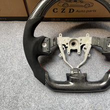 Load image into Gallery viewer, CZD auto parts for Impreza WRX (WRX STI) 2008-2014 carbon fiber steering wheel with alcantara leather side
