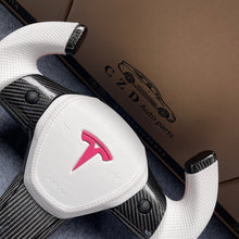 Load image into Gallery viewer, CZD auto parts for Tesla Model 3 2017-2020 carbon fiber steering wheel with F1 shape