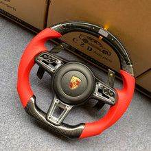 Load image into Gallery viewer, CZD auto parts for Cayenne 2015-2018 carbon fiber steering wheel with airbag cover