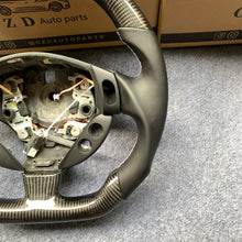Load image into Gallery viewer, CZD auto parts for Maserati Grancabrio 2010-2020 carbon fiber steering wheel with flat top