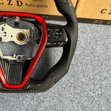 Load image into Gallery viewer, CZD autoparts for Toyota 8th gen Camry se xse le xle 2018-2022 carbon fiber steering wheel with red trim