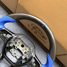 Load image into Gallery viewer, CZD auto parts for Honda 11th gen Civic XI 2021-2022 carbon fiber steering wheel with blue perforated leather side