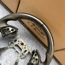 Load image into Gallery viewer, CZD auto parts for Acura TL 2004-2006 carbon fiber steering wheel with black perforated leather side