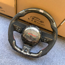 Load image into Gallery viewer, CZD auto parts carbon fiber steering wheel for camaro 2010-2011 with black alcantara and red stitching