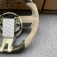 Load image into Gallery viewer, CZD auto parts carbon fiber steering wheel for camaro 2010-2011 with green stitching