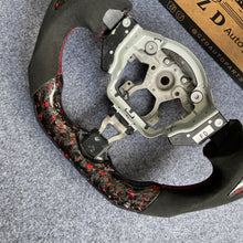 Load image into Gallery viewer, czd auto parts carbon fiber steering wheel for nissan 370z with red stitch