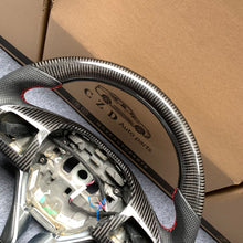 Load image into Gallery viewer, CZD auto parts carbon fiber steering wheel for Maserati Quattroporte GTS 2013-2019 with black perforated leather