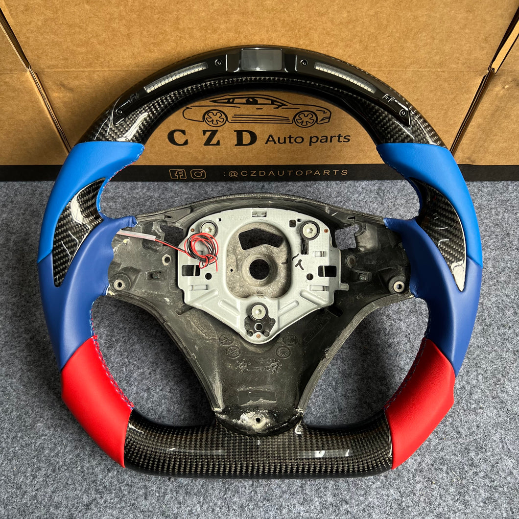 czd auto parts carbon fiber steering wheel for BMW E90 with thumb grips