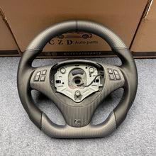 Load image into Gallery viewer, czd auto parts carbon fiber steering wheel for BMW E92 with black leather