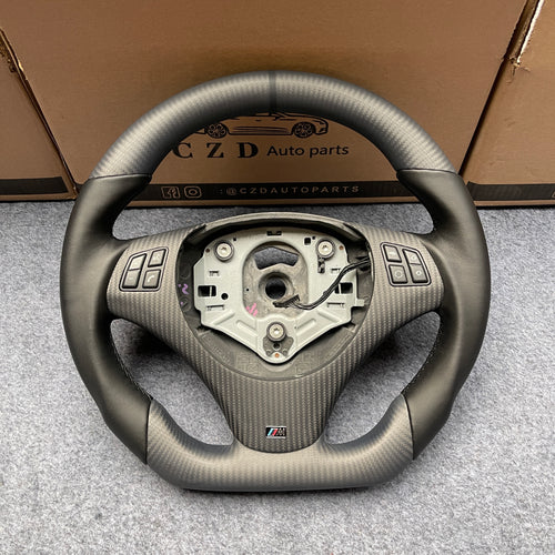 czd auto parts carbon fiber steering wheel for BMW E92 with black leather