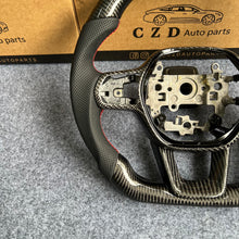 Load image into Gallery viewer, czd auto parts carbon fiber steering wheel for Honda 11th gen Civic XI 2021-2022 with gloss carbon fiber