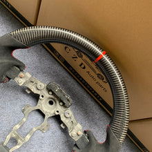 Load image into Gallery viewer, CZD auto parts for Z34 carbon fiber steering wheel  with alcantara leather side
