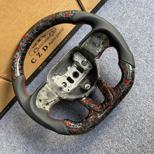 Load image into Gallery viewer, CZD auto parts for Dodge Durango 2018-2021 carbon fiber steering wheel with red flakes forged carbon fiber