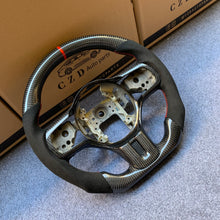 Load image into Gallery viewer, CZD auto parts for Mitsubishi Lancer Evolution Evo X 2008-2015 carbon fiber steering wheel with alcantarar leather