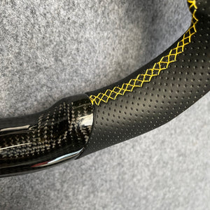 czd auto parts carbon fiber steering wheel for Infiniti Q40 Q60 2014-2015 with led shift light