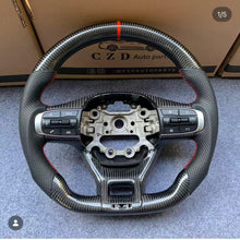 Load image into Gallery viewer, CZD auto parts carbon fiber steering wheel for Kia K5 with red stripe