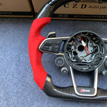 Load image into Gallery viewer, CZD auto parts for Audi R8 2015+ carbon fiber steering wheel with LED