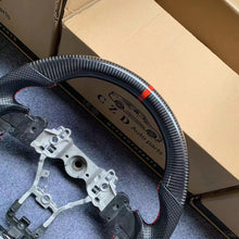 Load image into Gallery viewer, CZD auto parts for Subaru WRX STI  2015-2020 carbon fiber steering wheel with red stitching