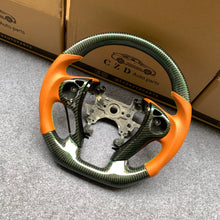 Load image into Gallery viewer, CZD auto parts for Honda Ridgeline 2017-2020 carbon fiber steering wheel with orange perforated leather side