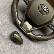 Load image into Gallery viewer, CZD auto parts for Toyota 8th gen Camry se xse le xle 2018-2022 carbon fiber steering wheel with black carbon fiber