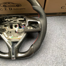 Load image into Gallery viewer, CZD auto parts carbon fiber steering wheel for Maserati Quattroporte GTS 2013-2019 with black perforated leather