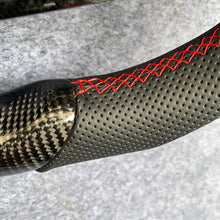 Load image into Gallery viewer, czd auto parts carbon fiber steering wheel for Infiniti G37 with red stitch