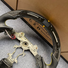 Load image into Gallery viewer, CZD autoparts for Infiniti Q40 Q60 2014-2015 carbon fiber steering wheel with LED in the top