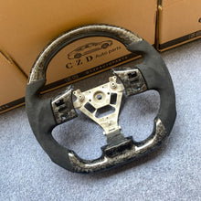 Load image into Gallery viewer, CZD auto parts for Nissan 350Z 2002-2009 carbon fiber steering wheel with forged carbon fiber &amp; alcantara leather side