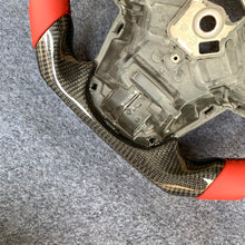 Load image into Gallery viewer, CZD auto parts for TOYOTA SUPRA A90 A91 MK5 2020-2021 carbon fiber steering wheel with red smooth leather side