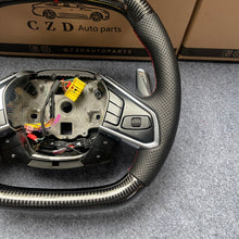 Load image into Gallery viewer, CZD autoparts for Chevrolet Corvette C8 2020+ carbon fiber steering wheel with black perforated leather side