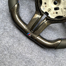 Load image into Gallery viewer, CZD Autoparts For BMW X5M X4 carbon fiber steering wheel gloss carbon fiber trim