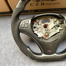 Load image into Gallery viewer, CZD auto parts for BMW M3 E90 E92 E93 2008-2013 carbon fiber steering wheel with alcantara leather &amp; LED