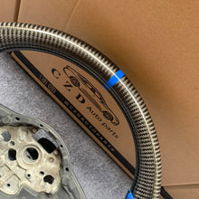 Load image into Gallery viewer, CZD auto parts for Volkswagen Golf 7 GTI Golf R MK7 VW Polo GTI Scirocco 2015 2016 carbon fiber steering wheel with blue perforated leather side