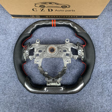 Load image into Gallery viewer, CZD Autoparts For Honda 9th gen Civic/SI 2012-2015 carbon fiber steering wheel gloss carbon fiber top&amp;bottom