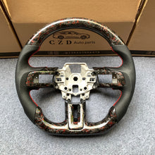 Load image into Gallery viewer, CZD auto parts for Ford SHELBY GT350 2015-2017 carbon fiber steering wheel with red wire forged carbon