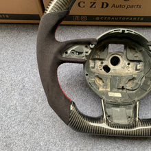 Load image into Gallery viewer, CZD auto parts for RS Q3 (8U) carbon fiber steering wheel with alcantara leather side