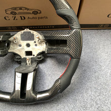 Load image into Gallery viewer, CZD Autoparts For Ford Mustang Shelby GT500 2010-2014 carbon fiber steering wheel gloss carbon fiber top&amp;bottom