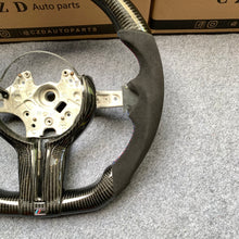 Load image into Gallery viewer, CZD auto parts for  BMW M2 F87 M3 F80 M4 F82 F83 M5 F10 M6 F06 F12 F13 X5 M F85 X6 M F86 carbon fiber steering wheel with bmw stripe line