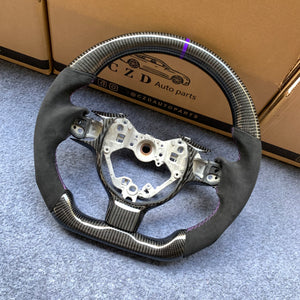 czd auto parts carbon fiber steering wheel for Subaru BRZ 2016-2019 with purple stripe